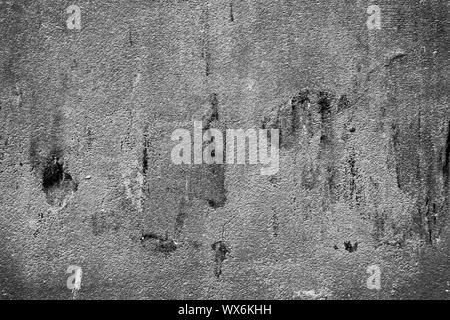 Alte Betonwand Fragment, bemalt und geschält Stuck Textur Hintergrund Stockfoto