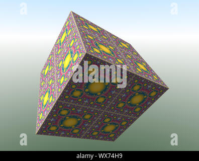 Abstrakte farbenfrohe faraktal Bilder 3D-Rendering Stockfoto