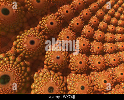 Abstrakte farbenfrohe faraktal Bilder 3D-Rendering Stockfoto