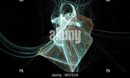 Abstrakte farbenfrohe faraktal Bilder 3D-Rendering Stockfoto