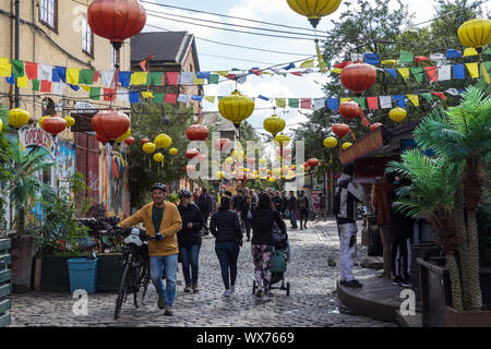 Pusher Street in Freistadt Christiania, Christianshavn, Kopenhagen Stockfoto