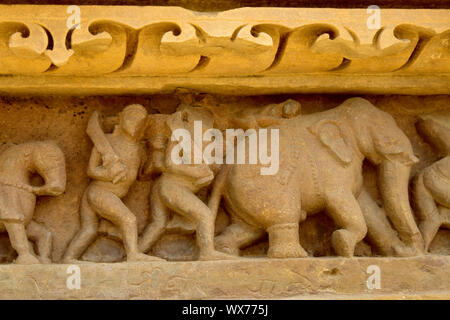 Alto - sein Mahnmal - Der Tempel von Khajuraho Stockfoto