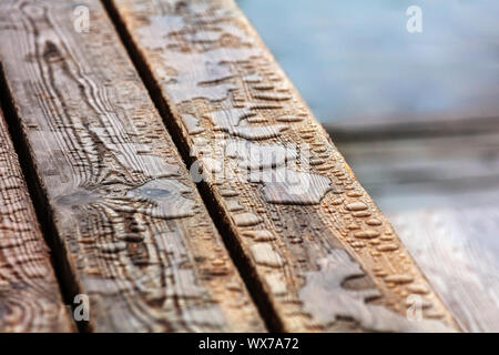 Spritzer Regen Wassertropfen Nahaufnahme. Stockfoto