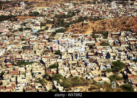 Pushkar Bereich Flachbau, Indien Stockfoto