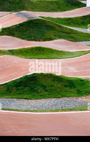 Internationale BMX-Parcours in Rock Hill South Carolina Stockfoto