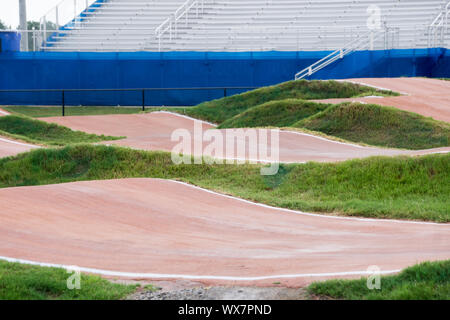 Internationale BMX-Parcours in Rock Hill South Carolina Stockfoto