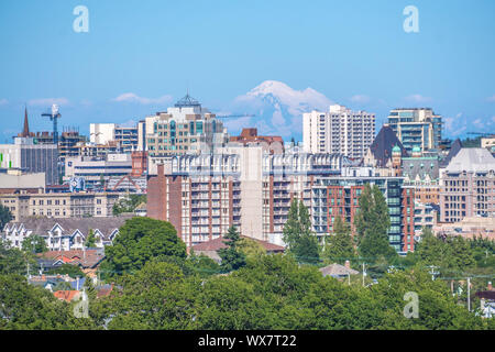 Blick von Ogden Point Cruise Ship Terminal in Victoria, BC., Kanada Stockfoto