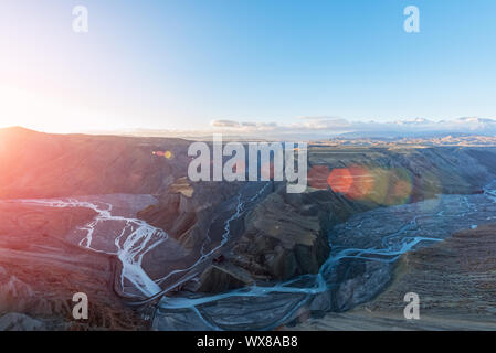 Anjihai Grand Canyon im Sonnenaufgang Stockfoto