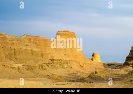 Winderosion Relief closeup bei Dämmerung Stockfoto