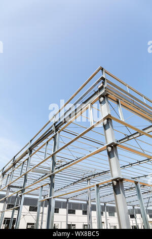 Struktur aus Stahl industriellen Fabrik gebäude closeup Stockfoto