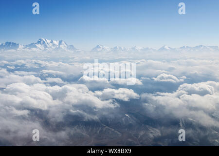 Auf der Wolke, Tianshan-gebirges Landschaft Stockfoto