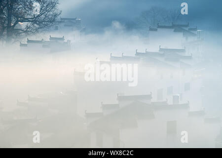 Schöne shicheng Dorf closeup im Herbst Stockfoto