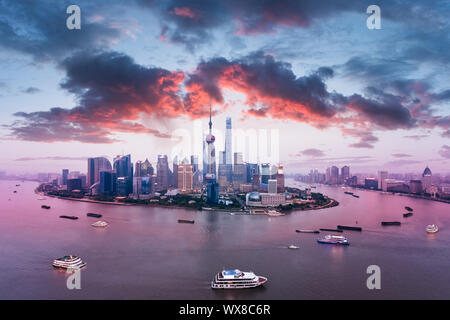schöne Skyline von shanghai Stockfoto