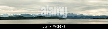 Berge Panorama Südlich von Molde, Norwegen Stockfoto