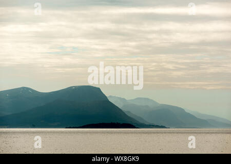 Berge Panorama Südlich von Molde, Norwegen Stockfoto