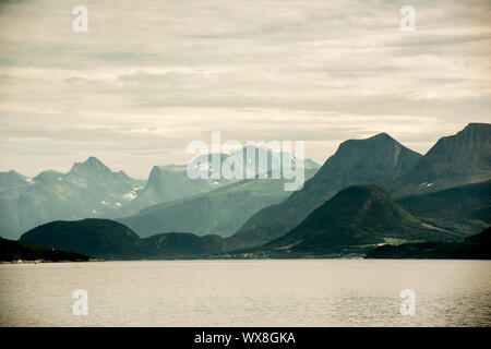Berge Panorama Südlich von Molde, Norwegen Stockfoto