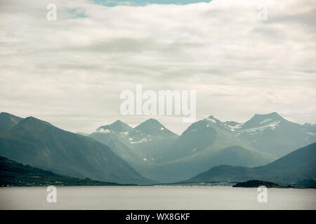 Berge Panorama Südlich von Molde, Norwegen Stockfoto