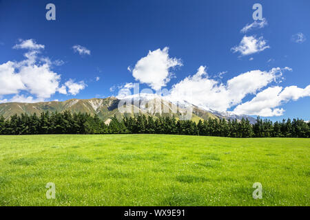 Berge Alpen Landschaft im Süden von Neuseeland Stockfoto