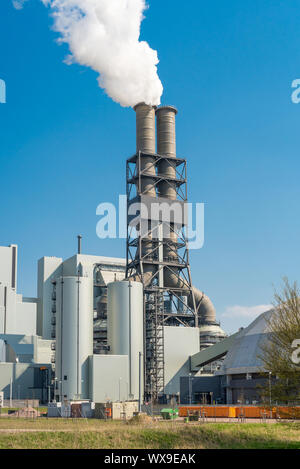 Kohlekraftwerk Moorburg Hamburg Stockfoto