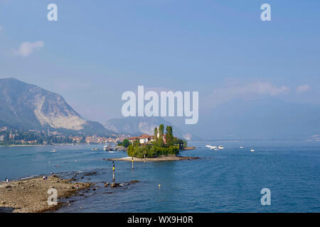 Isola dei Pescatori, Lago Maggiore, Piemont, Italien. Stockfoto