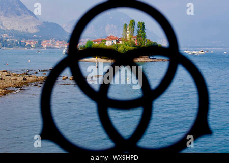 Isola dei Pescatori, Lago Maggiore, Piemont, Italien. Stockfoto