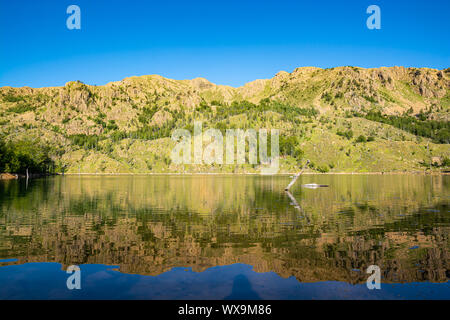 See Madh in Nationalpark Lure, Albanien Stockfoto