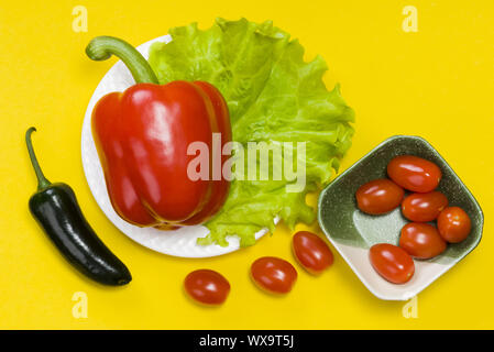 Immer noch leben Der jalapeno Pfeffer Stockfoto