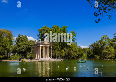 Teich in der Villa Medici - Rom Italien Stockfoto