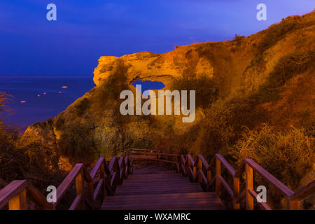 Strand in der Nähe von Albufeira - Algarve-Portugal Stockfoto