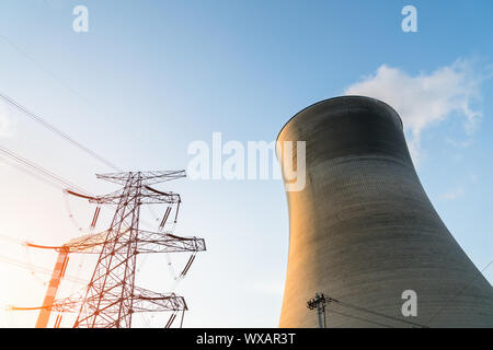 Kraftwerk-Landschaft Stockfoto