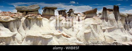 Panorama rock Wüste Landschaft im Norden von New Mexico Stockfoto