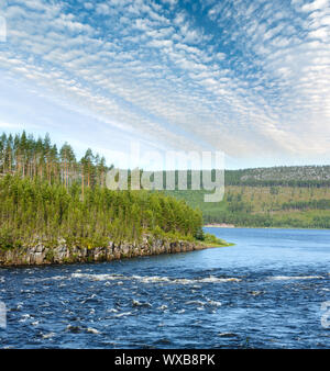 Sommer River, Schweden Stockfoto