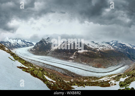 Aletschgletscher, Schweiz, Alpen Stockfoto