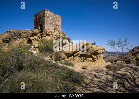 Wachturm von dawit gareja Kloster Stockfoto