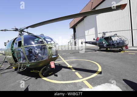 Hubschrauber SquadronMauritius: Polizeihubschrauberstaffel feiert seinen 44. Jahrestag Stockfoto