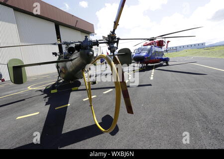 Hubschrauber SquadronMauritius: Polizeihubschrauberstaffel feiert seinen 44. Jahrestag Stockfoto