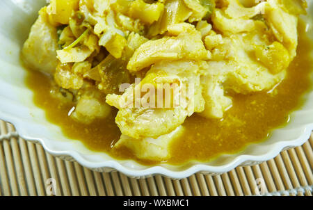 South Indian Curry Seehecht Stockfoto