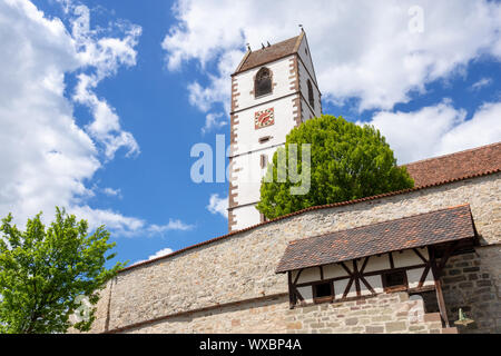 Wehrkirche in Bergfelden Deutschland Süd Stockfoto