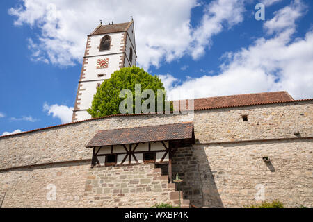 Wehrkirche in Bergfelden Deutschland Süd Stockfoto