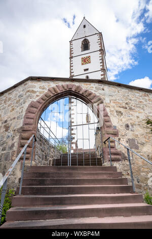 Wehrkirche in Bergfelden Deutschland Süd Stockfoto