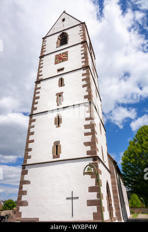 Wehrkirche in Bergfelden Deutschland Süd Stockfoto