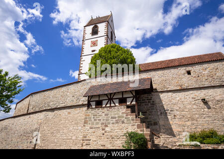 Wehrkirche in Bergfelden Deutschland Süd Stockfoto