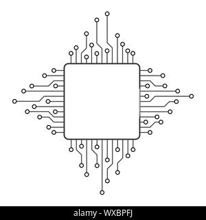 Abstrakter Technologierahmen Stock Vektor