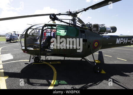 Hubschrauber SquadronMauritius: Polizeihubschrauberstaffel feiert seinen 44. Jahrestag Stockfoto