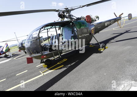 Hubschrauber SquadronMauritius: Polizeihubschrauberstaffel feiert seinen 44. Jahrestag Stockfoto