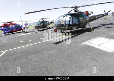 Hubschrauber SquadronMauritius: Polizeihubschrauberstaffel feiert seinen 44. Jahrestag Stockfoto