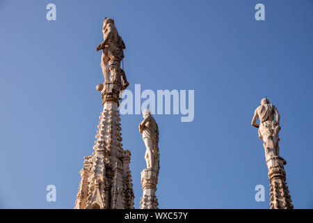 Statue in der Kathedrale von Mailand Italien Stockfoto