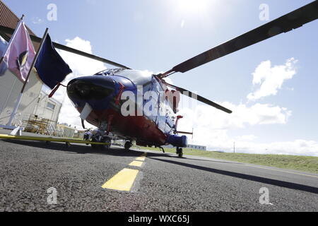 Hubschrauber SquadronMauritius: Polizeihubschrauberstaffel feiert seinen 44. Jahrestag Stockfoto