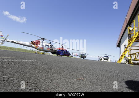 Hubschrauber SquadronMauritius: Polizeihubschrauberstaffel feiert seinen 44. Jahrestag Stockfoto
