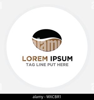 Coffee Shop und/Vektor/Coffee Bean Symbol Stock Vektor